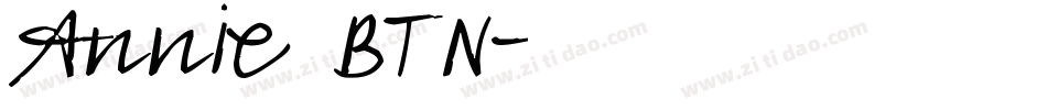 Annie BTN字体转换